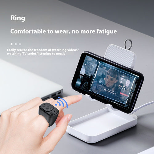 Multifunctional Bluetooth Selfie Stick Video Shutter Ring Remote Control